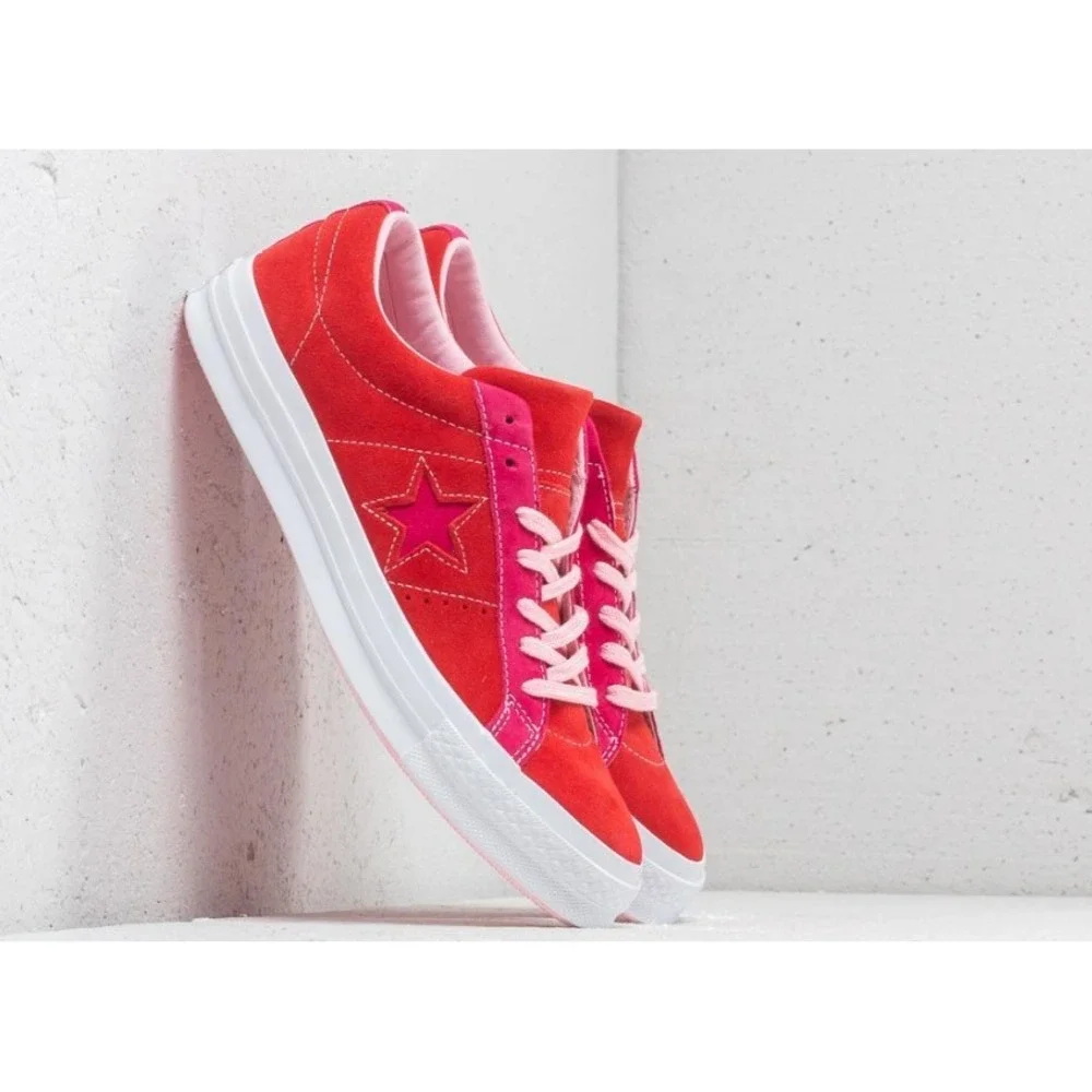 Converse One Star Ox Enamel Red/ Pink Pop 361806C Size US 1.5 - Picture 7 of 7